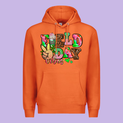 Field Day Vibes Premium Hoodie Designed By Adodesignshop
