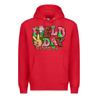 Red field day vibes Premium Hoodie - AdoDesignShop
