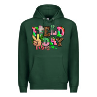 Sports Green field day vibes Premium Hoodie - AdoDesignShop