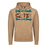 Vintage Coffee first we drink coffee then we do things Vintage Hoodie - AdoDesignShop
