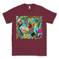 Burgundy teacher tumbler Classic Tee - BarkalooDesign
