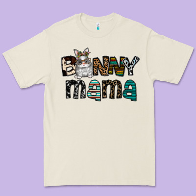 Bunny Mama Premium Tee Designed By Cowhidedigitalart