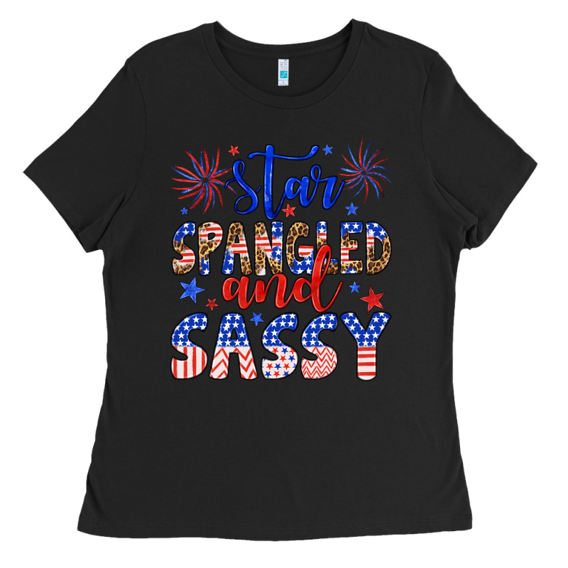 Star Spangled And Sassy Ladies Tee by Artiststas | Teevron