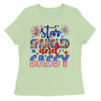 Matcha star spangled and sassy Ladies Tee - Artiststas