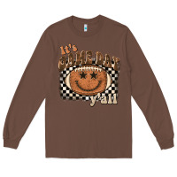 Chestnut it's game day y'all football smiley face Long Sleeve Tee - BarkalooDesign
