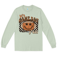 Matcha it's game day y'all football smiley face Long Sleeve Tee - BarkalooDesign