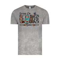 Cloud Rock living on lake time Vintage Tee - CowhideDigitalArt
