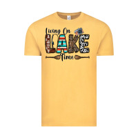 Vintage Mustard living on lake time Vintage Tee - CowhideDigitalArt