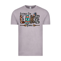 Vintage Zinc living on lake time Vintage Tee - CowhideDigitalArt