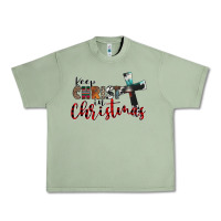 Oil Green keep christ in christmas Urban Heavy Tee - CowhideDigitalArt