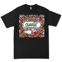 Black Running on Coffee And Christmas Premium Tee - CowhideDigitalArt