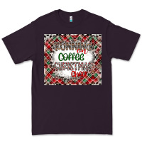 Plum Running on Coffee And Christmas Premium Tee - CowhideDigitalArt