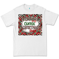 White Running on Coffee And Christmas Premium Tee - CowhideDigitalArt