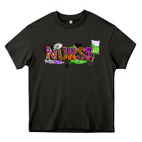 Asphalt halloween nurse Heavy Core Tee - BundleAndBundleShop