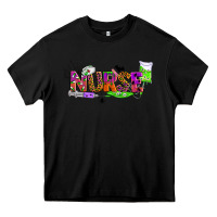 Black halloween nurse Heavy Core Tee - BundleAndBundleShop
