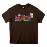 Chocolate Brown halloween nurse Heavy Core Tee - BundleAndBundleShop