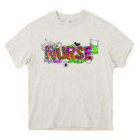 Cream halloween nurse Heavy Core Tee - BundleAndBundleShop