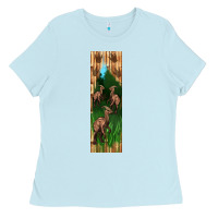 Dinosaur Parasaurolophus Pen Wrap Ladies Tee | Teevron