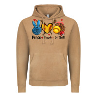 Vintage Camel peace love  softball Vintage Hoodie - AdoDesignShop