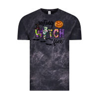 Cloud Black Resting Witch Face Vintage Tee - CowhideDigitalArt