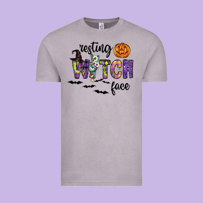 Resting Witch Face Vintage Tee Designed By Cowhidedigitalart