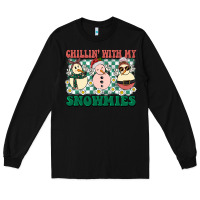 Black Chillin with my Snowmies Long Sleeve Tee - BarkalooDesign