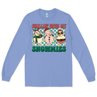 Colony Blue Chillin with my Snowmies Long Sleeve Tee - BarkalooDesign