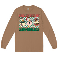 Toasted Coconut Chillin with my Snowmies Long Sleeve Tee - BarkalooDesign