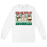 White Chillin with my Snowmies Long Sleeve Tee - BarkalooDesign