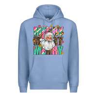 Colony Blue merry merry merry Premium Hoodie - AdoDesignShop