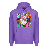 Purple merry merry merry Premium Hoodie - AdoDesignShop