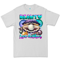 Dove Grey Beauty Lies Within Premium Tee - CowhideDigitalArt