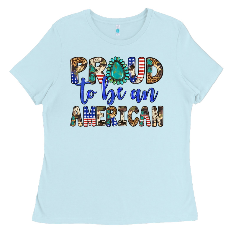 Proud To Be An American Ladies Tee by Artiststas | Teevron