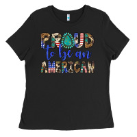 Black proud to be an american Ladies Tee - Artiststas
