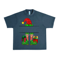 Midnight Navy christmas elf custom name Urban Heavy Tee - Artiststas