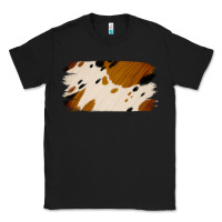 Black Cowhide Black and Light Brown Brushstroke Classic Tee - Jasminsmagicworld