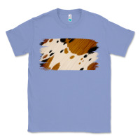 Colony Blue Cowhide Black and Light Brown Brushstroke Classic Tee - Jasminsmagicworld