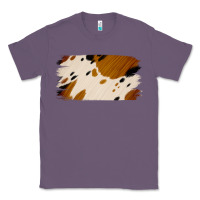 Lavender Cowhide Black and Light Brown Brushstroke Classic Tee - Jasminsmagicworld