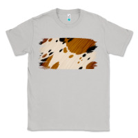 Moon Dust Cowhide Black and Light Brown Brushstroke Classic Tee - Jasminsmagicworld