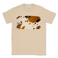 Mushroom Cowhide Black and Light Brown Brushstroke Classic Tee - Jasminsmagicworld