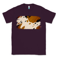Plum Cowhide Black and Light Brown Brushstroke Classic Tee - Jasminsmagicworld
