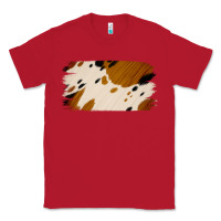 Red Cowhide Black and Light Brown Brushstroke Classic Tee - Jasminsmagicworld