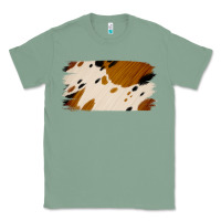 Sage Cowhide Black and Light Brown Brushstroke Classic Tee - Jasminsmagicworld