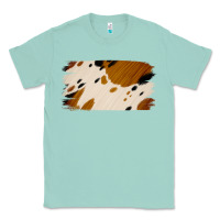 Seafoam Cowhide Black and Light Brown Brushstroke Classic Tee - Jasminsmagicworld