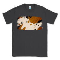 Smoke Cowhide Black and Light Brown Brushstroke Classic Tee - Jasminsmagicworld