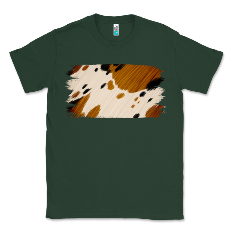 Cowhide Black And Light Brown Brushstroke Classic Tee by Jasminsmagicworld | Teevron