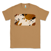 Toasted Coconut Cowhide Black and Light Brown Brushstroke Classic Tee - Jasminsmagicworld