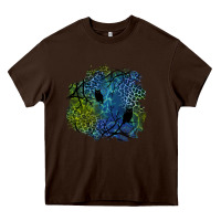 Chocolate Brown halloween patch  3 Heavy Core Tee - BundleAndBundleShop
