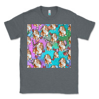 Charcoal Heather Easter Bunny With Truck Seamless Pattern Classic Tee - BundleAndBundleShop