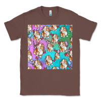 Chestnut Easter Bunny With Truck Seamless Pattern Classic Tee - BundleAndBundleShop